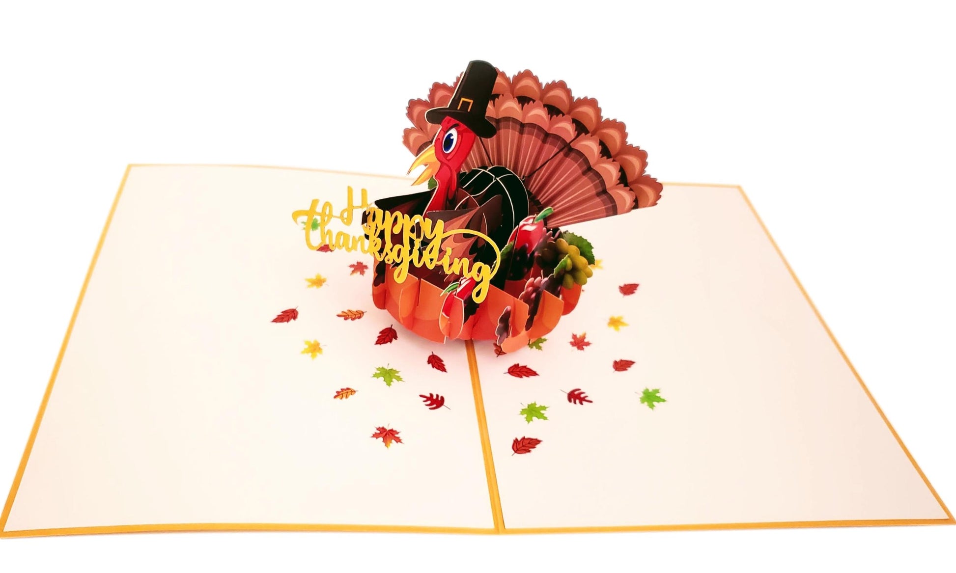 Happy Thanksgiving Turkey 3D Pop Up Greeting Card - Happy Thanksgiving - Thanksgiving - iGifts And Cards