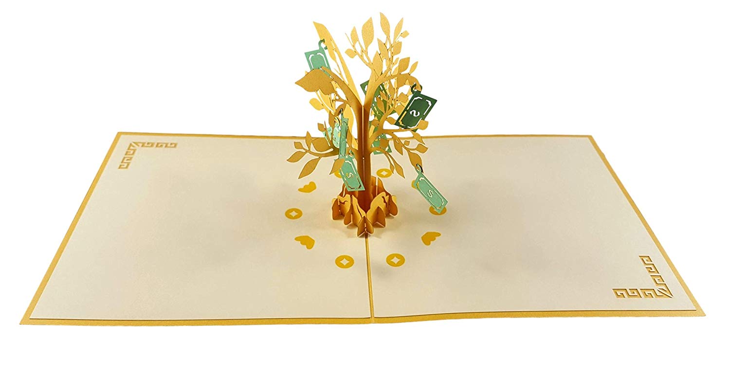 money tree card Money Tree 3D Pop Up Greeting Card