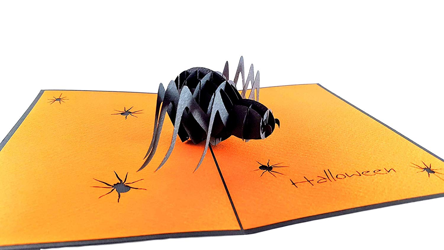 Scary Black Spider 3D Pop Up Greeting Card - Animal - best deal - Halloween - iGifts And Cards