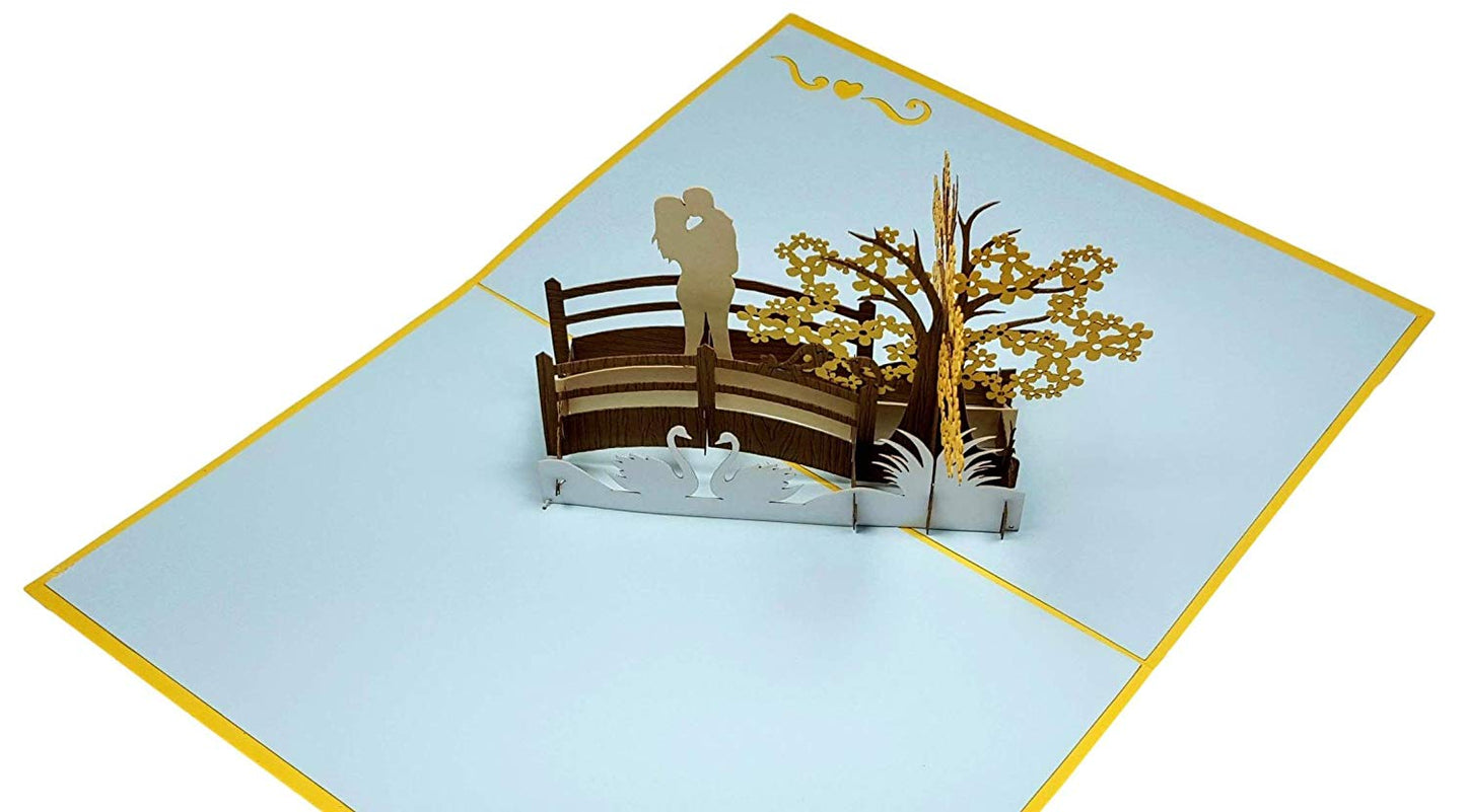 Happy 50th Anniversary 3D Pop Up Greeting Card - Love - Thinking Of You - iGifts And Cards