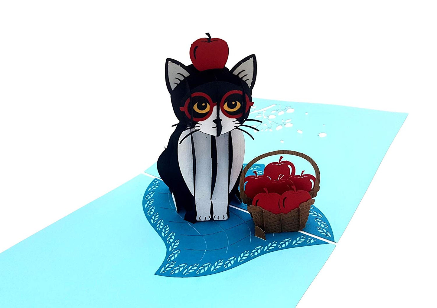 Tuxedo Cat 3D Pop Up Greeting Card - Animal - Birthday - birthday card from cat to owner - birthday - iGifts And Cards