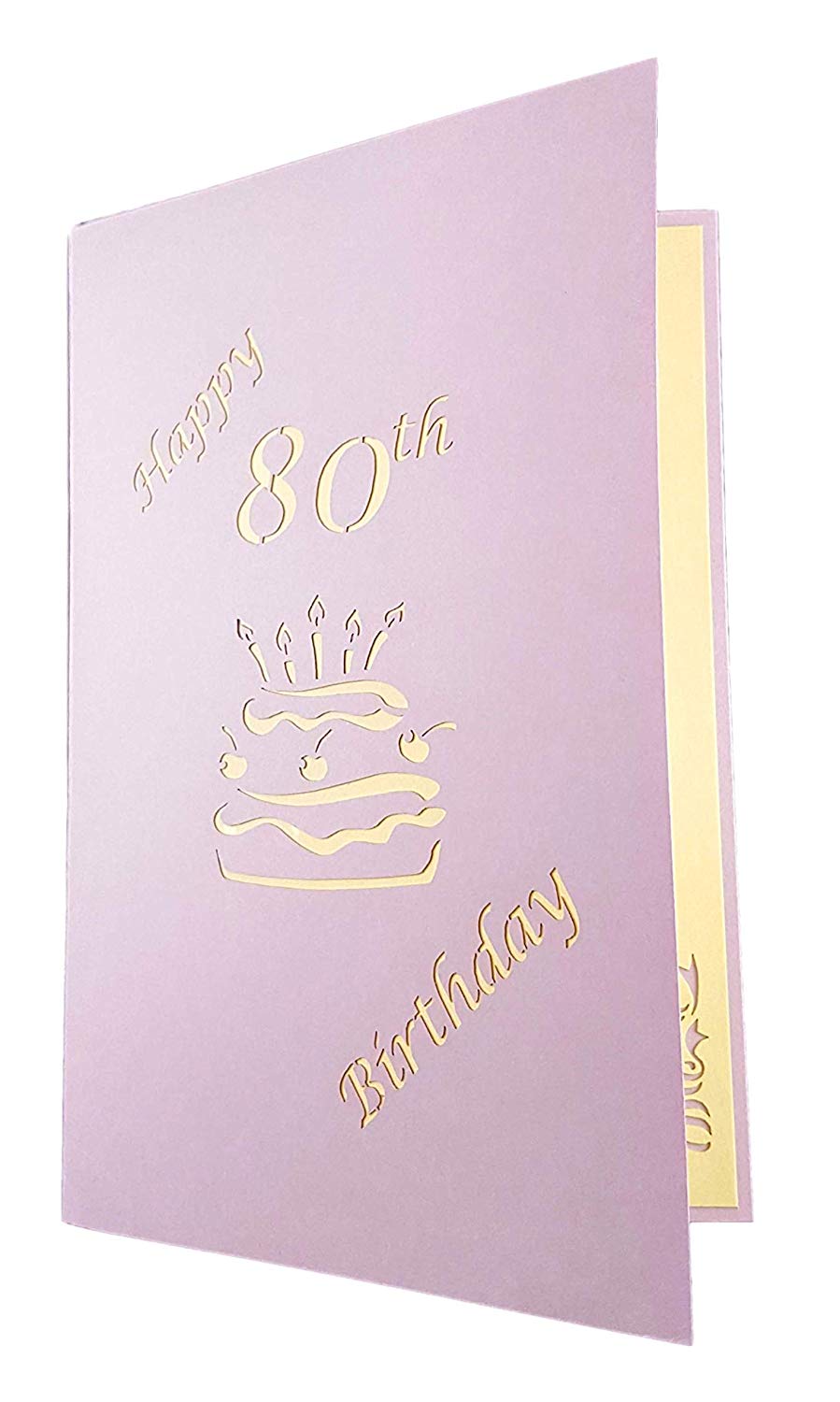 Happy 80th Birthday Cake 3D Pop Up Card - best deal - Birthday - iGifts And Cards