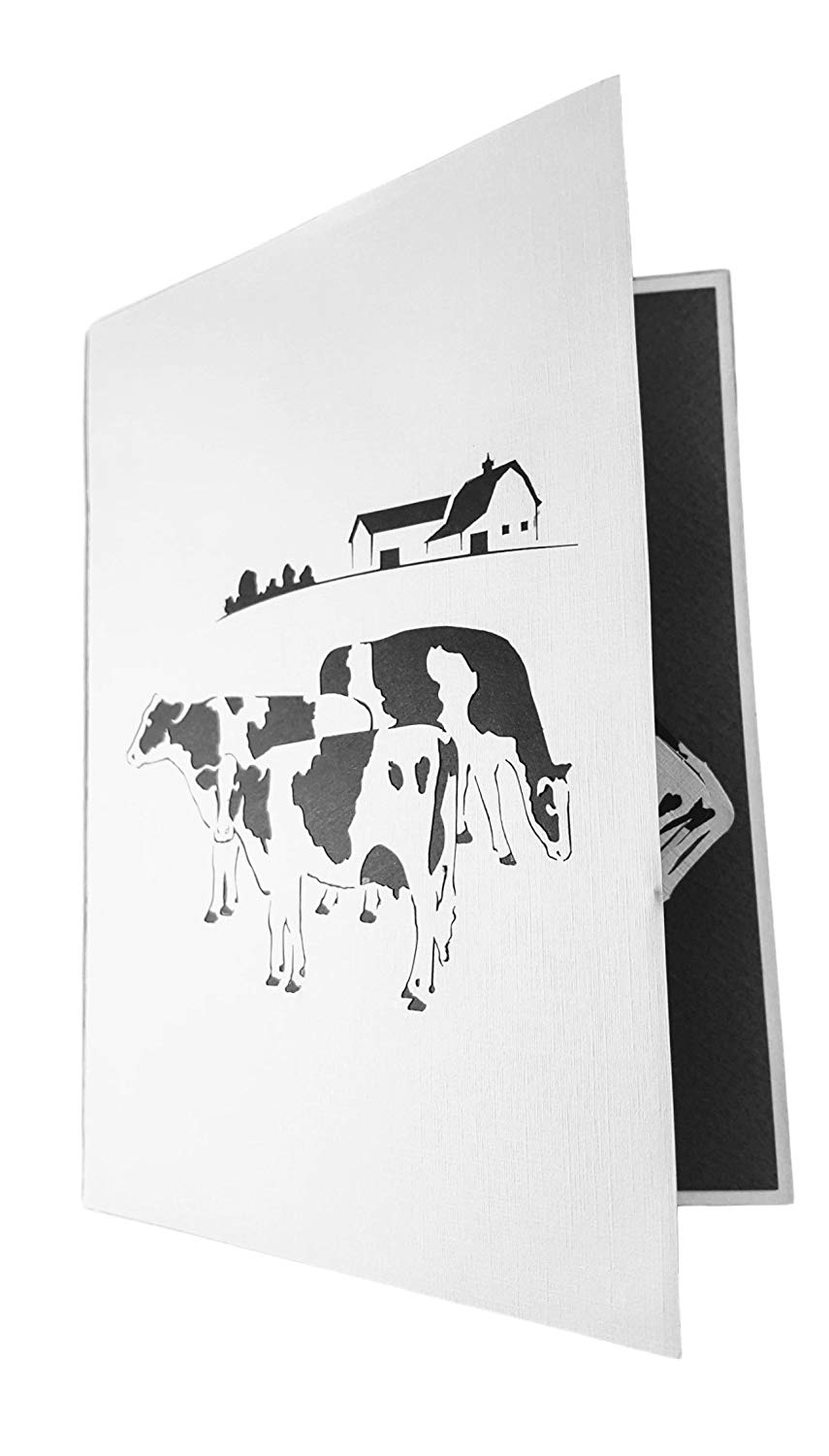 Dairy Cows 3D Pop Up Greeting Card - 99 shipping July 2020 - Animal - Birthday - Fun - Green - Speci - iGifts And Cards