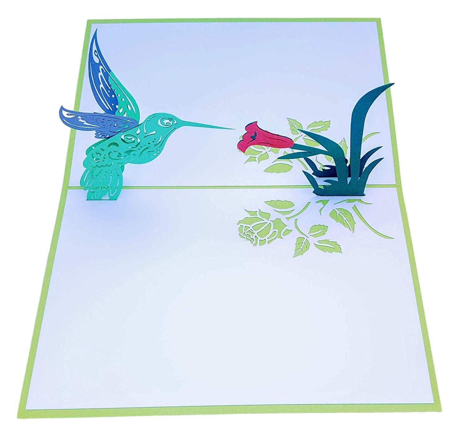 Hummingbird 3D Pop Up Greeting Card - Admin Assistant Day - Birthday - Get Well - Love - Thinking Of - iGifts And Cards