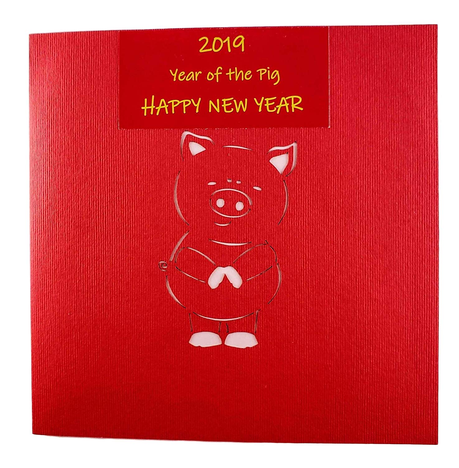 Chinese New Year Pig 3D Pop Up Greeting Card - Chinese New Year - Good Luck - New Years - iGifts And Cards