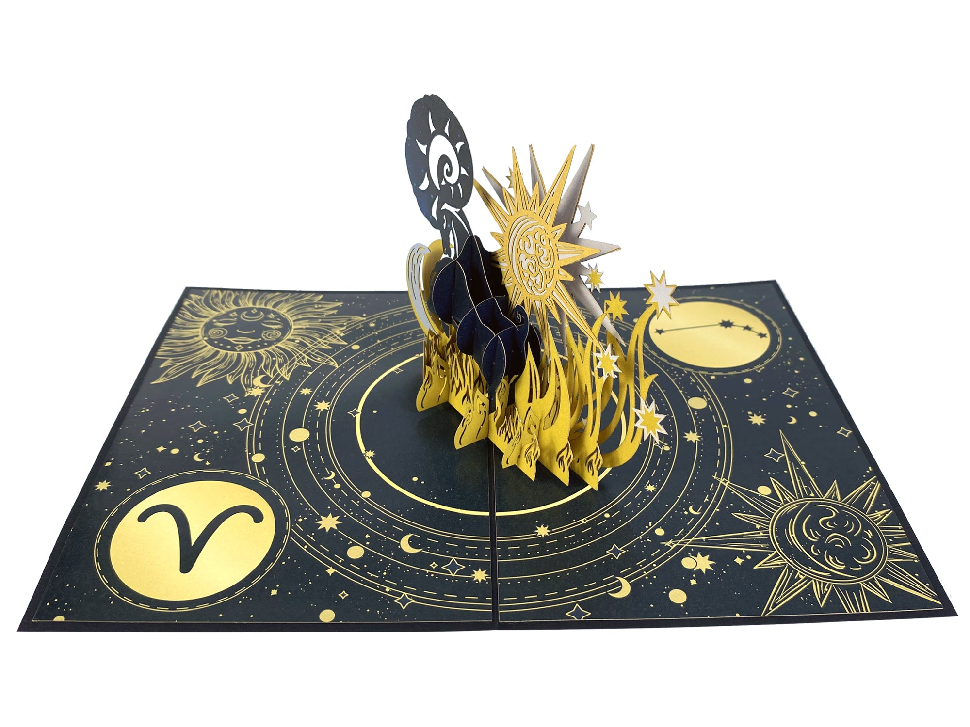 Aries Zodiac Star Sign Birthday 3D Pop Up Greeting Card iGifts