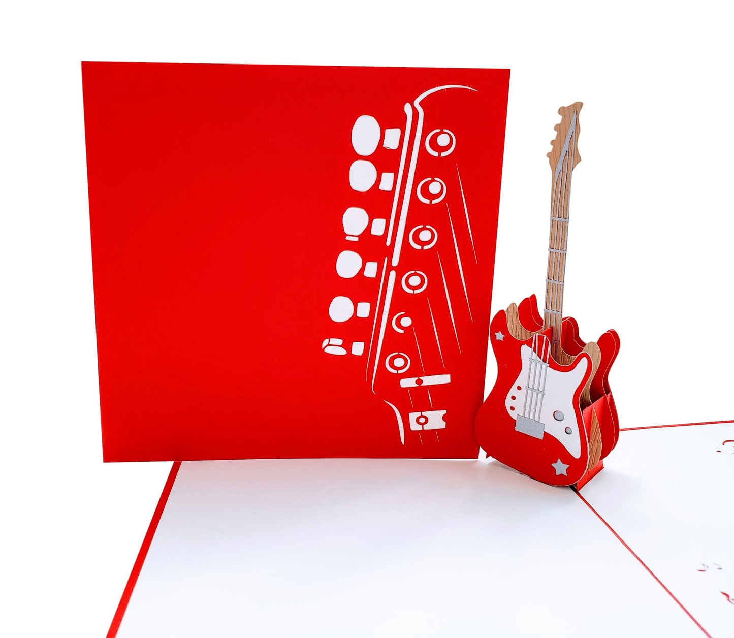 Bass Guitar Pop Up Greeting Card - Admin Assistant Day - Fun - Just Because - iGifts And Cards