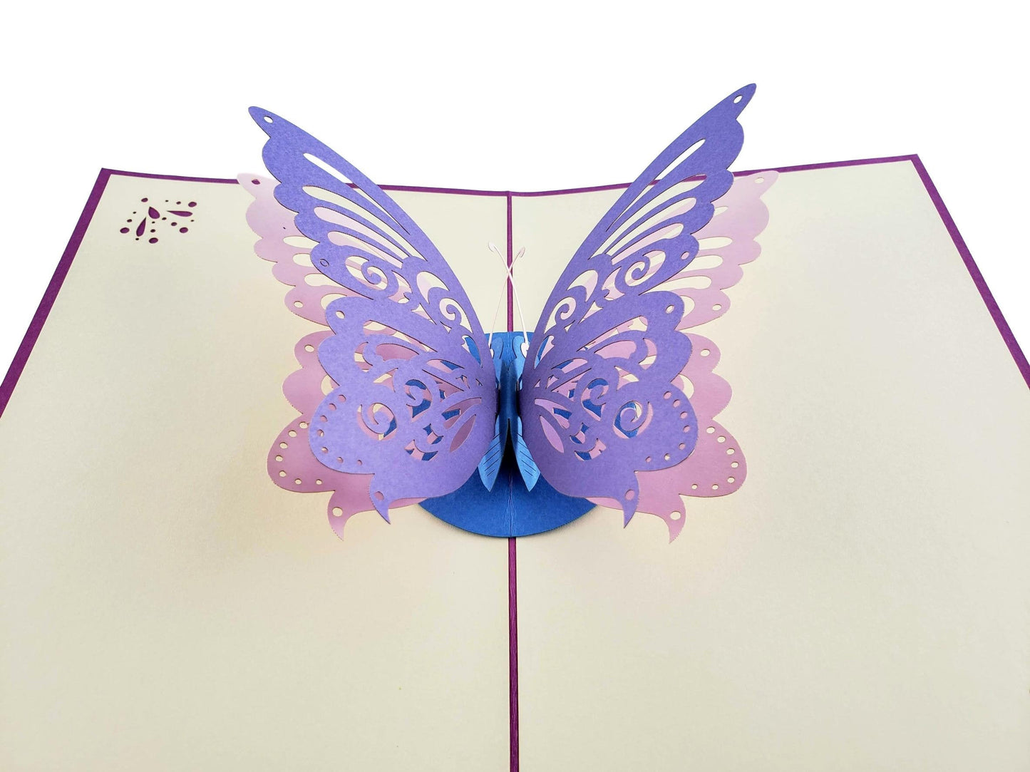 Bi-Color Butterfly 3D Pop Up Greeting Card - Birthday - Fun - Just Because - Love - Special Days - iGifts And Cards
