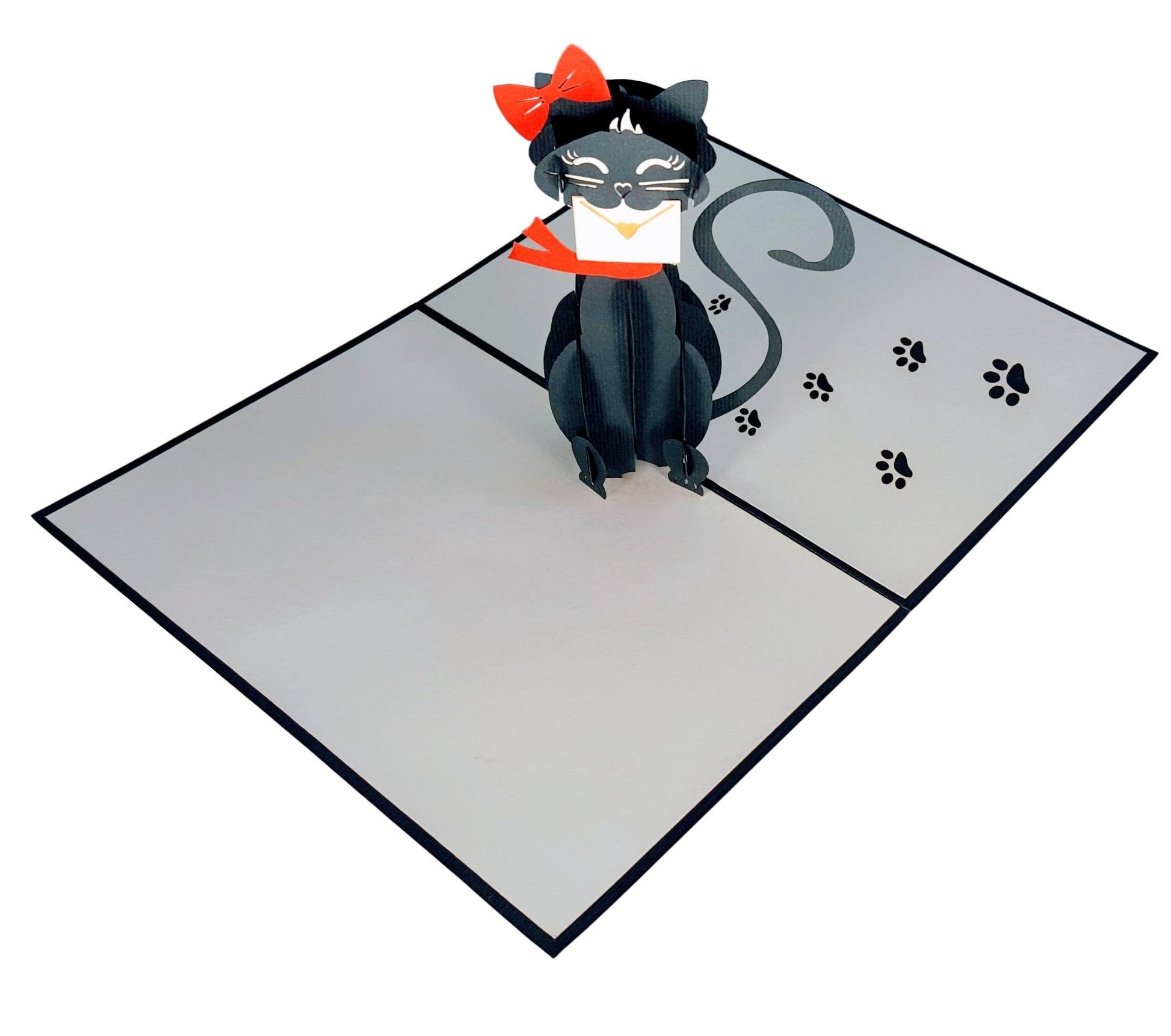 Black Cat Birthday 3D Pop Up Card - Animal - Birthday - Fun - iGifts And Cards