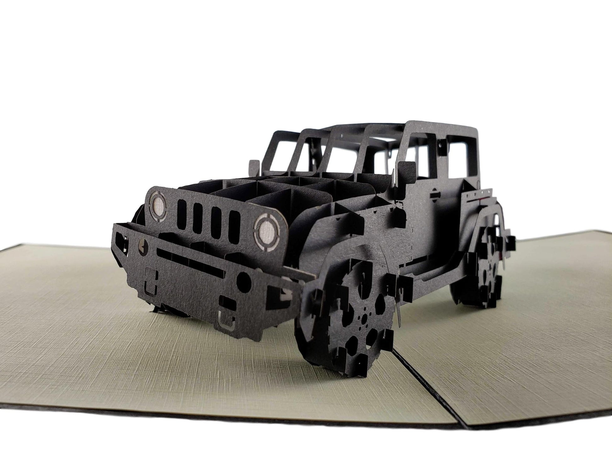 Black Jeep 3D Pop Up Greeting Card - Birthday - Fun - iGifts And Cards