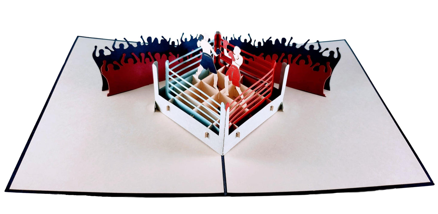Boxing II 3D Pop Up Greeting Card - Sports - iGifts And Cards