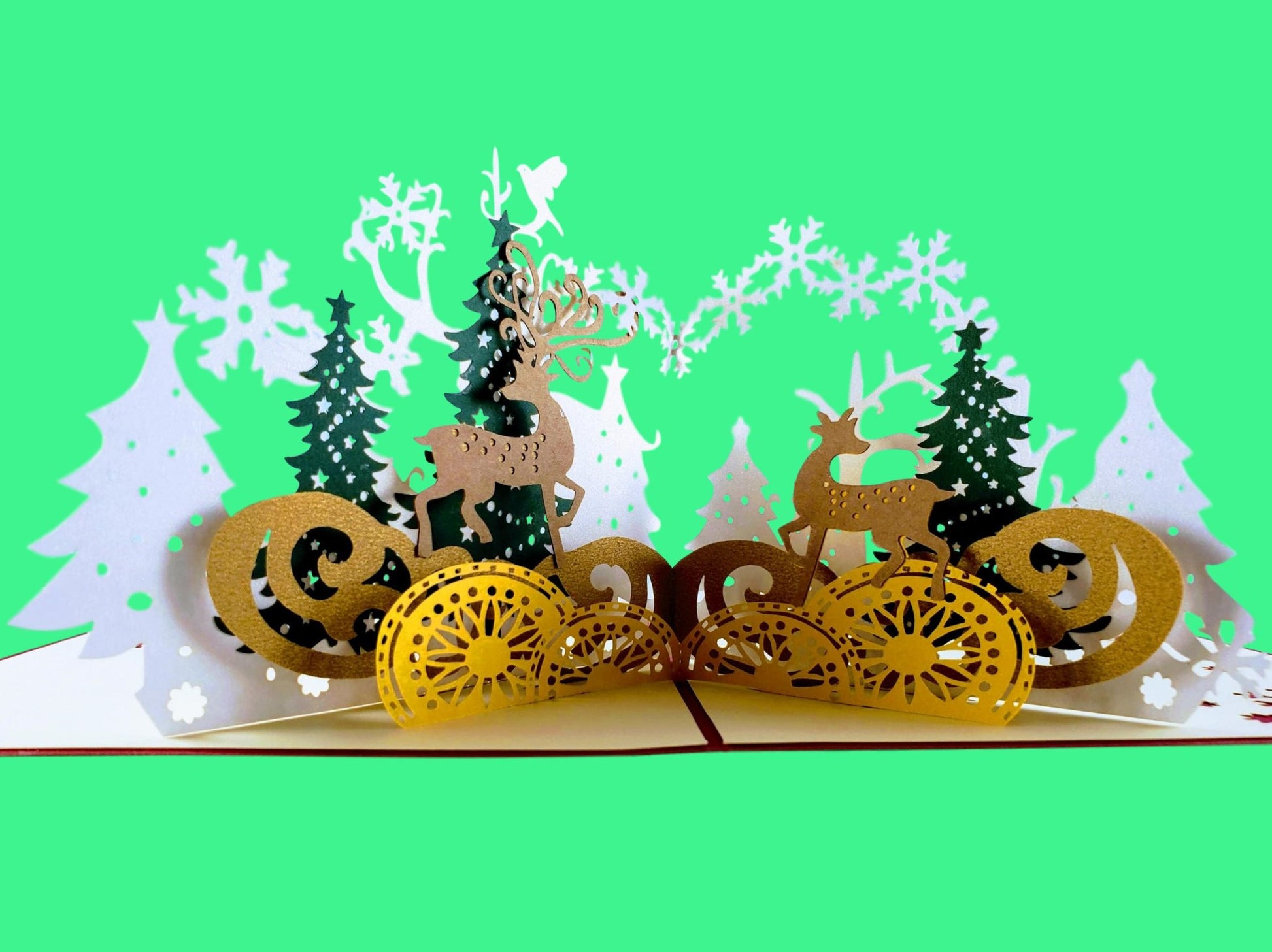 Magical Christmas Scene 3D Pop Up Greeting Card -  - iGifts And Cards