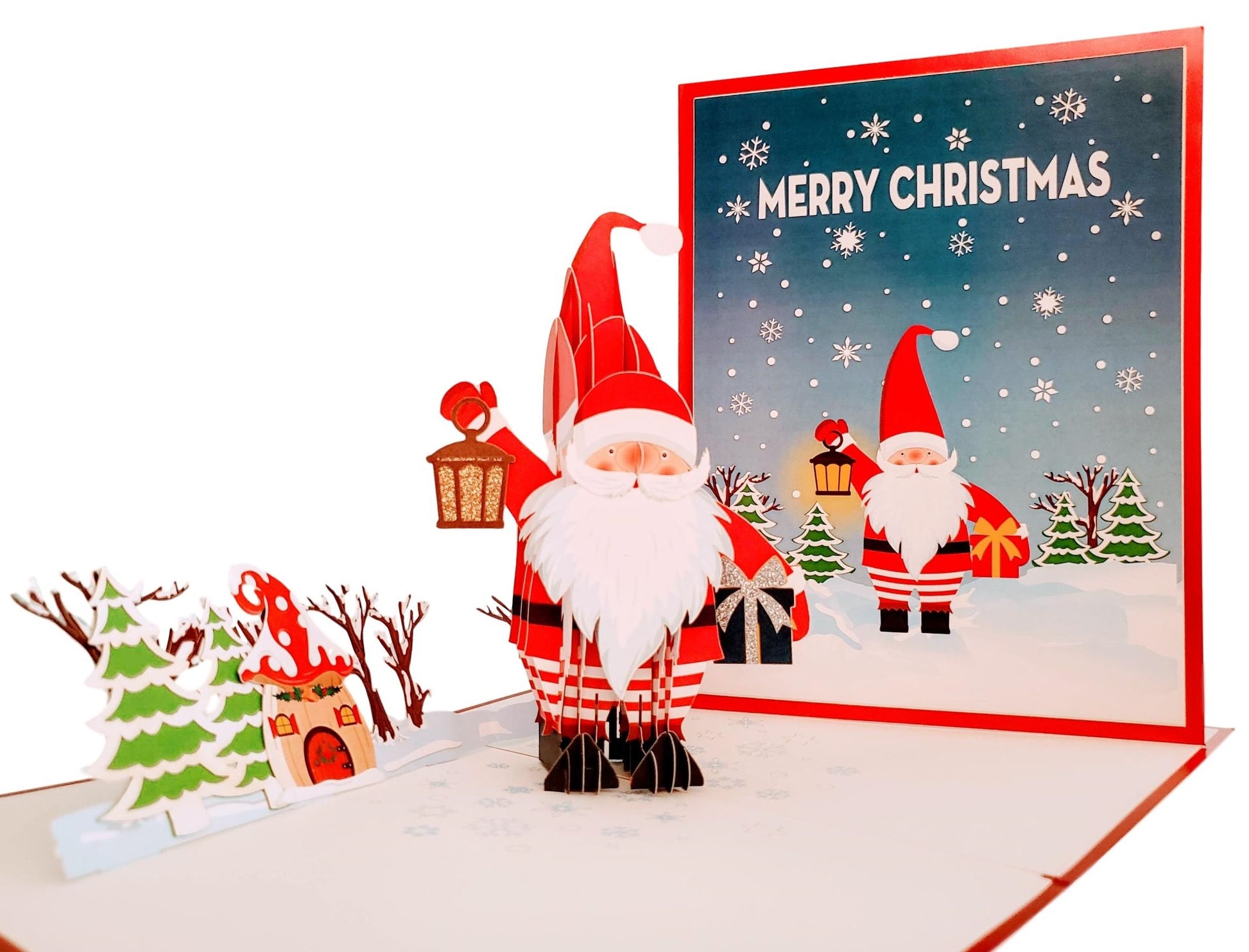 Santa Gnome Christmas Card - Christmas - iGifts And Cards