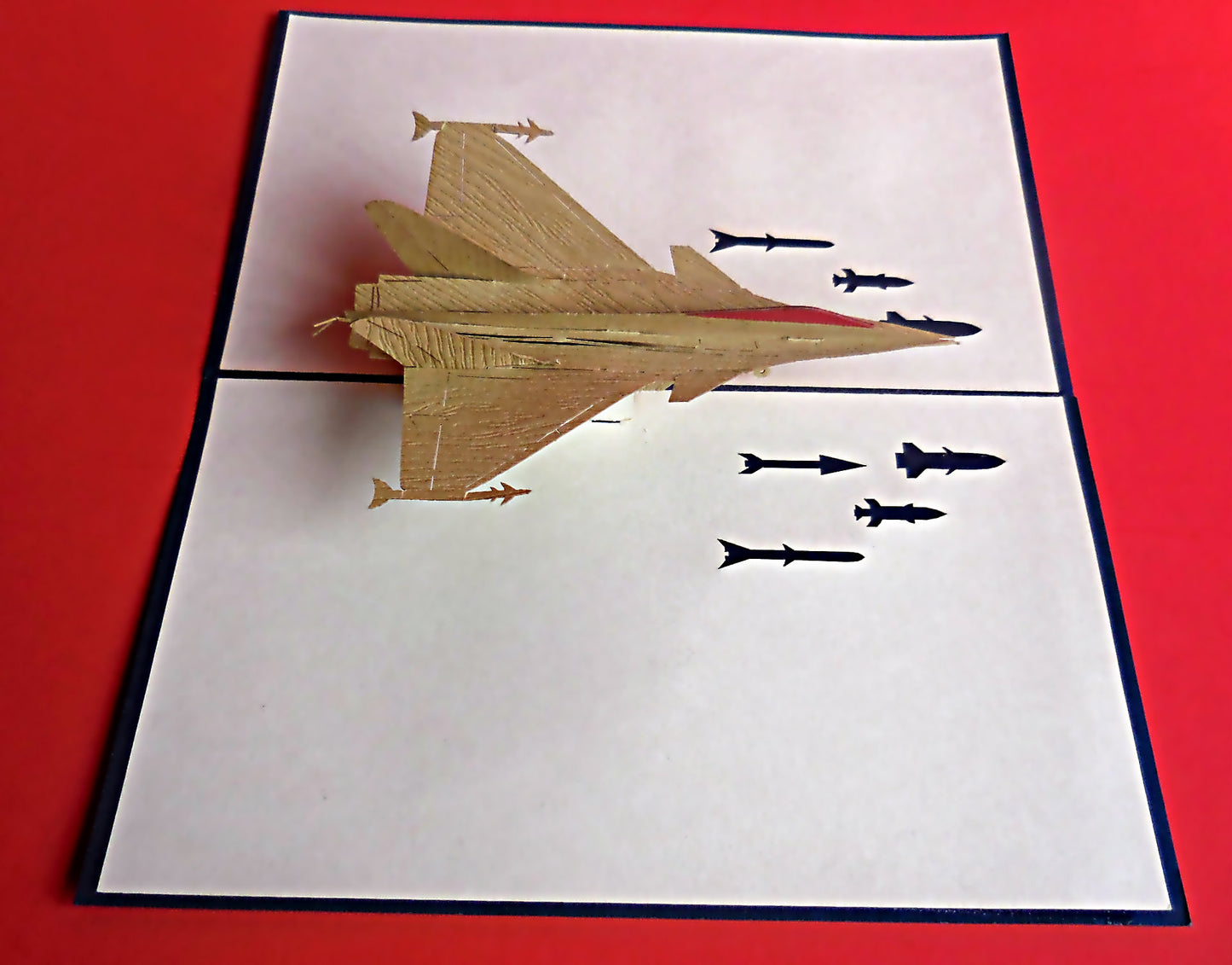 Military Aircraft 3D Pop Up Greeting Card - Just Because - Patriotic - iGifts And Cards