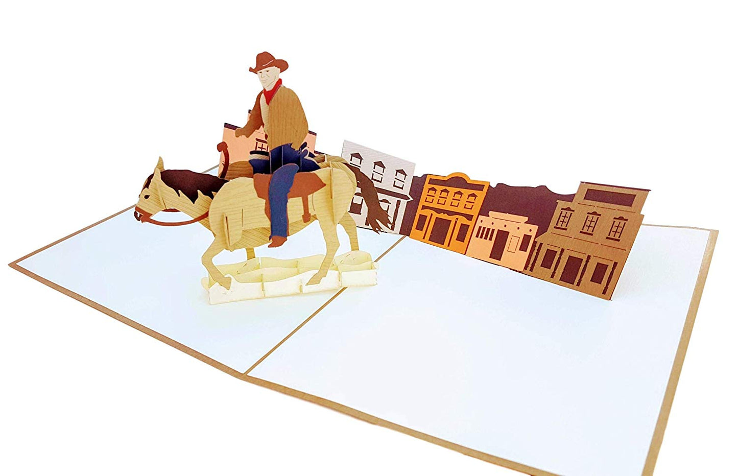 Cowboy 3D Pop Up Greeting Card - Animal - Birthday - Friendship - Just Because - iGifts And Cards