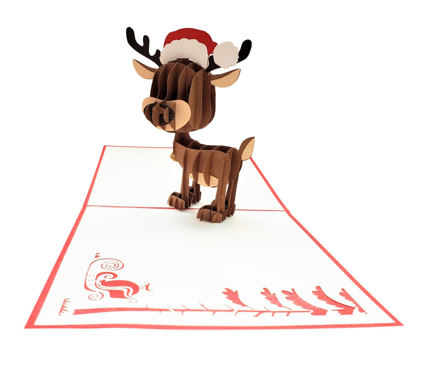Reindeer II 3D Pop Up Greeting Card - Animal - Christmas - iGifts And Cards