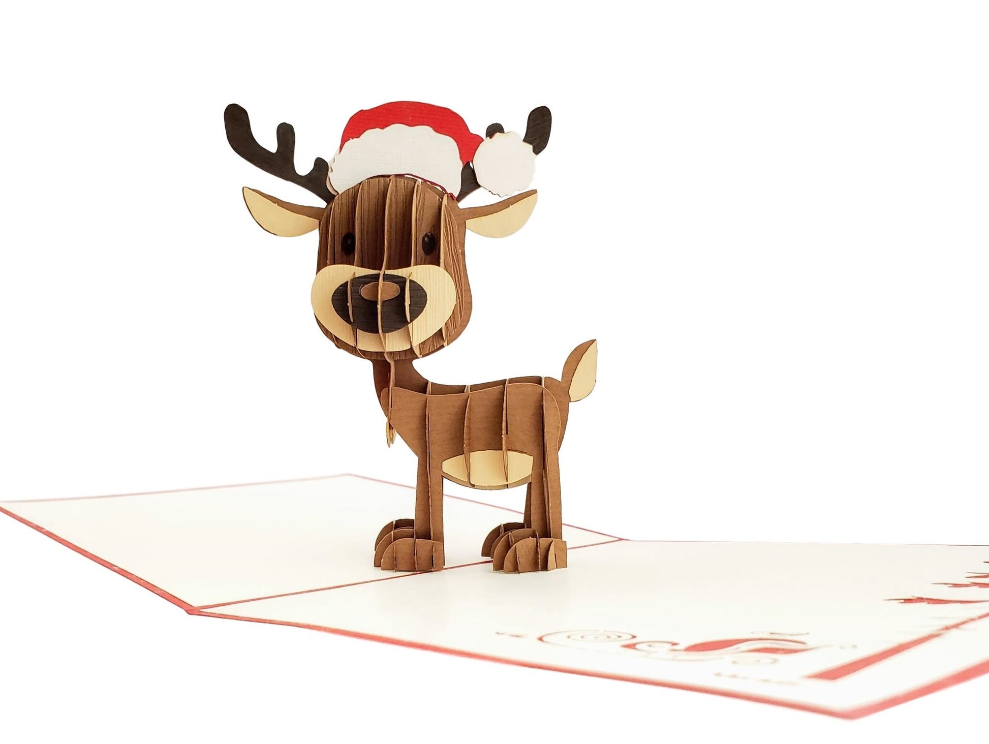 Reindeer II 3D Pop Up Greeting Card - Animal - Christmas - iGifts And Cards