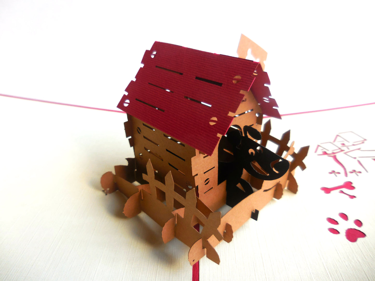 Dog House 3D Pop Up Greeting Card - Animal - Animals - Birthday - Fun - Housewarming - Just Because - iGifts And Cards