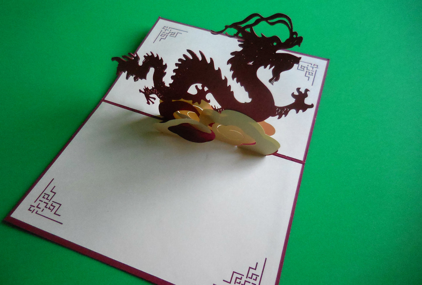 Dragon 3D Pop Up Greeting Card - Birthday - Chinese New Year - Father's Day - iGifts And Cards