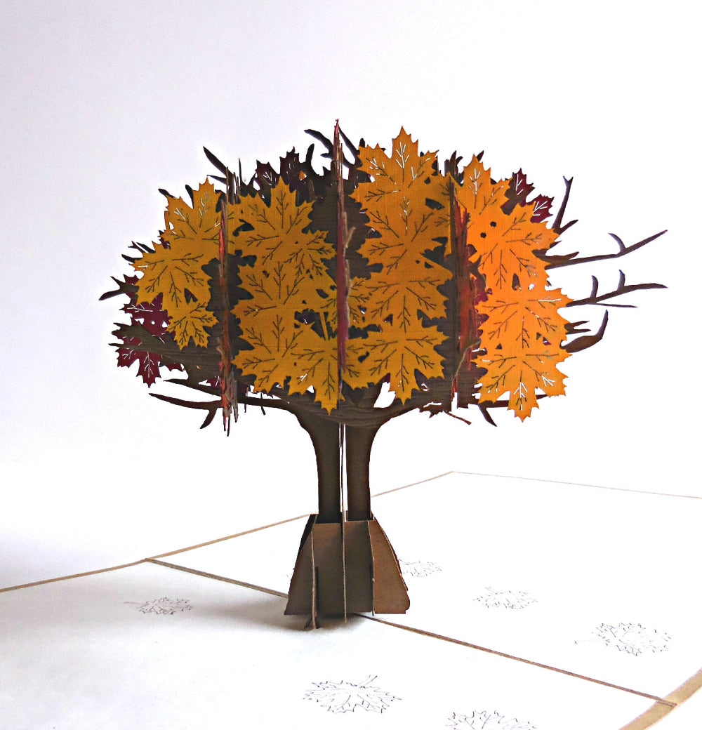 Fall Tree 3D Pop Up Greeting Card - Just Because - Season - Thank You - Thinking Of You - iGifts And Cards