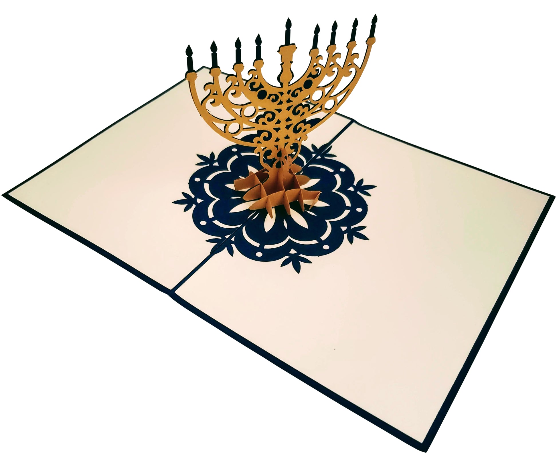 Festive Fancy Menorah 3D Pop Up Greeting - Hanukkah - Special Days - iGifts And Cards