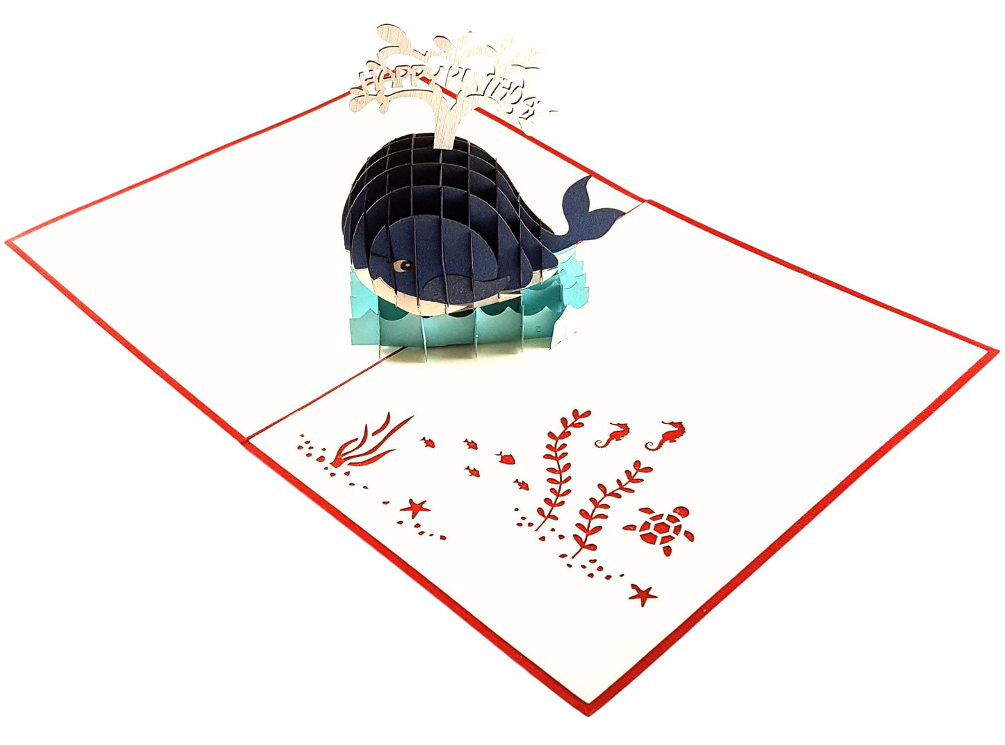 Whale Birthday 3D Pop Up Greeting - Birthday - iGifts And Cards