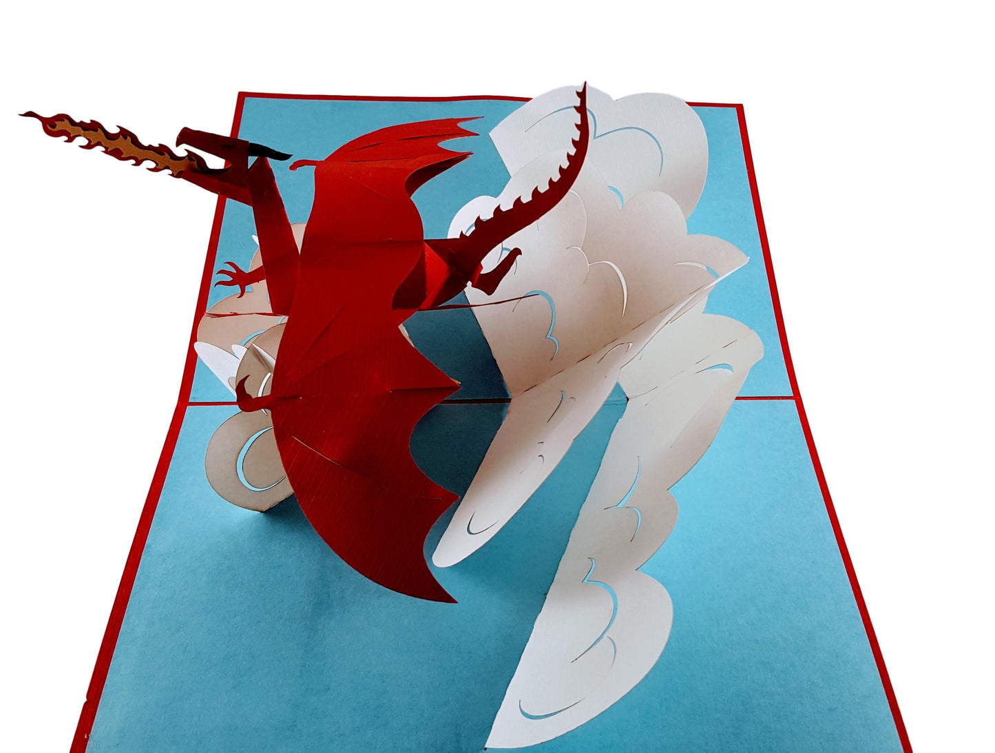 Fire Breathing Dragon 3D Pop Up Greeting Card - Birthday - Congratulations - Get Well - Just Because - iGifts And Cards