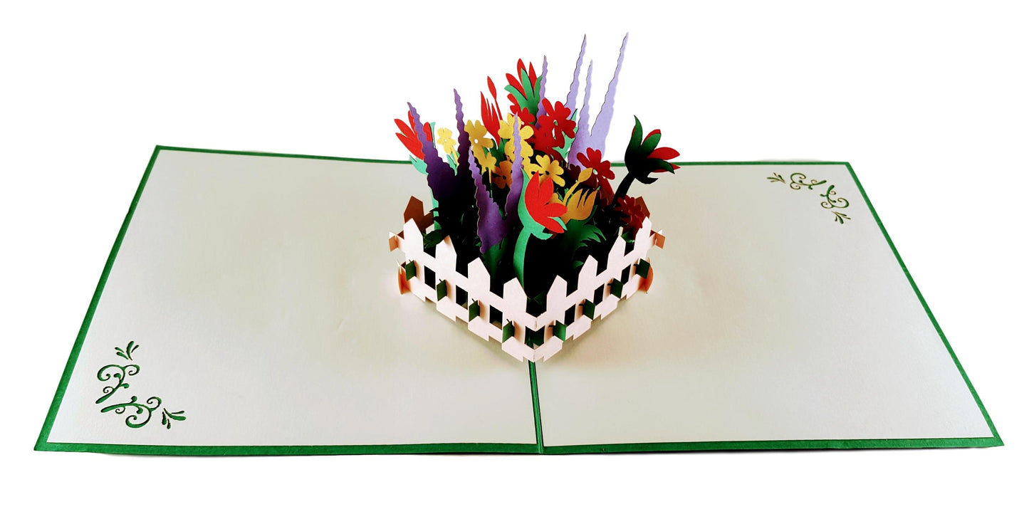 Flowering Shrubs 3D Pop Up Greeting Card - Admin Assistant Day - Fun - Just Because - Love - Special - iGifts And Cards