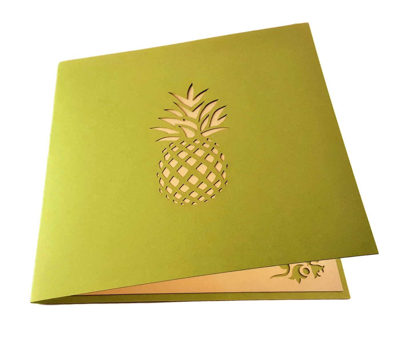 Pineapple 3D Pop Up Greeting Card - Get Well - Just Because - Love - Special Days - Thank You - iGifts And Cards