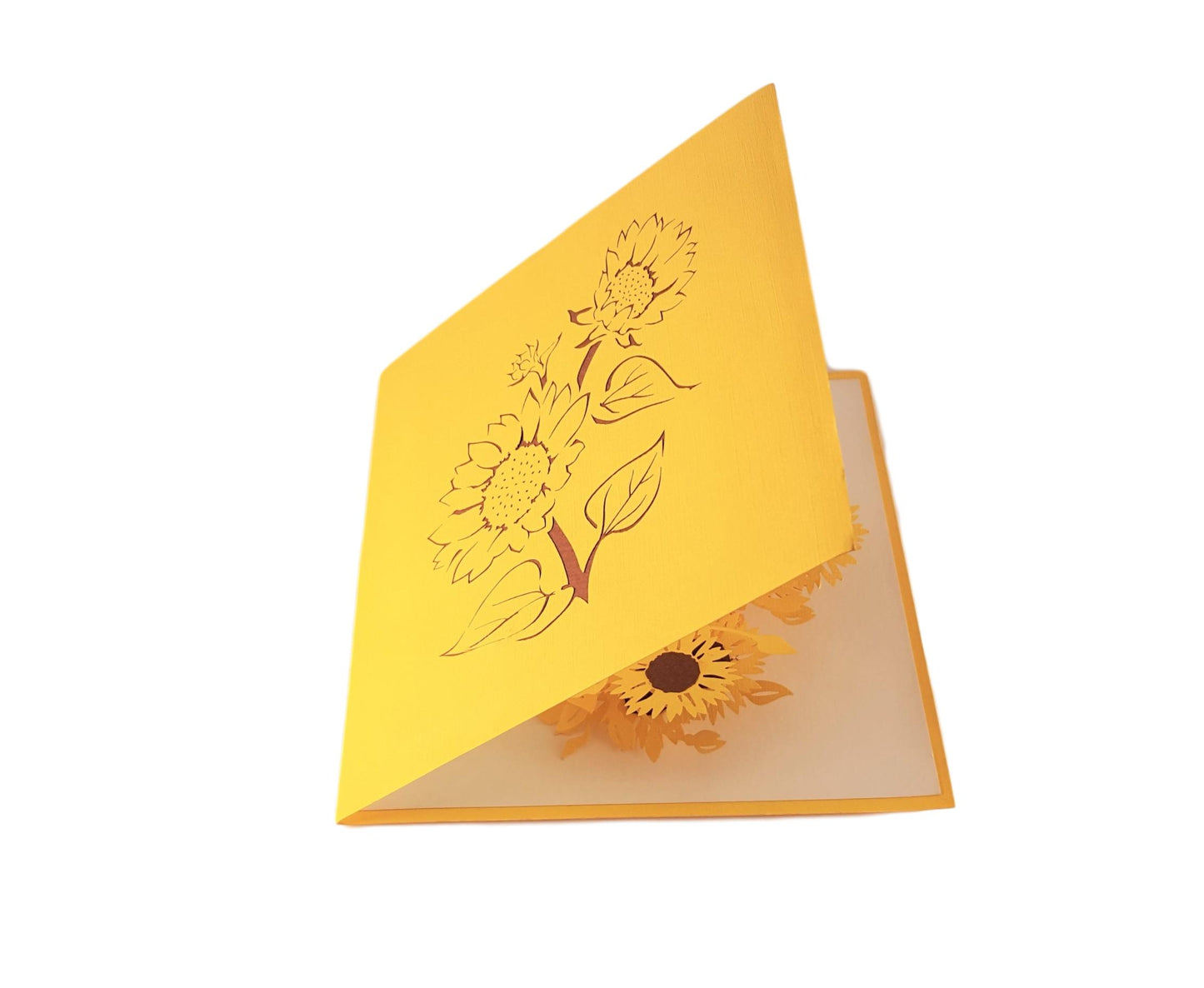 Sunflowers 3D Pop Up Greeting Card - Admin Assistant Day - Birthday - Congratulations - Front Picks - iGifts And Cards