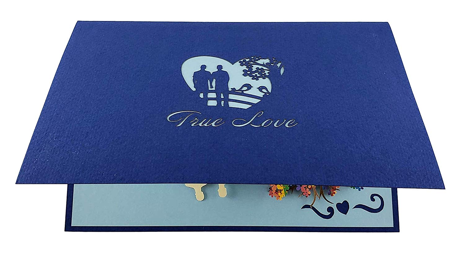 Gay Couple True Love 3D Pop Up Greeting Card - LGBT - LGBTQ - Love - Special Days - iGifts And Cards