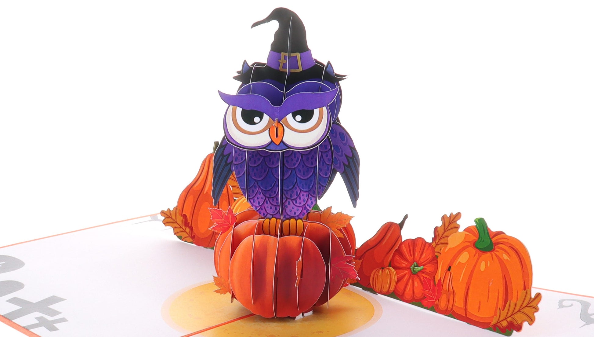Happy Halloween Owl 3D Pop Up Greeting Card - 3d halloween card - best deal - Celebration - Centerpi - iGifts And Cards
