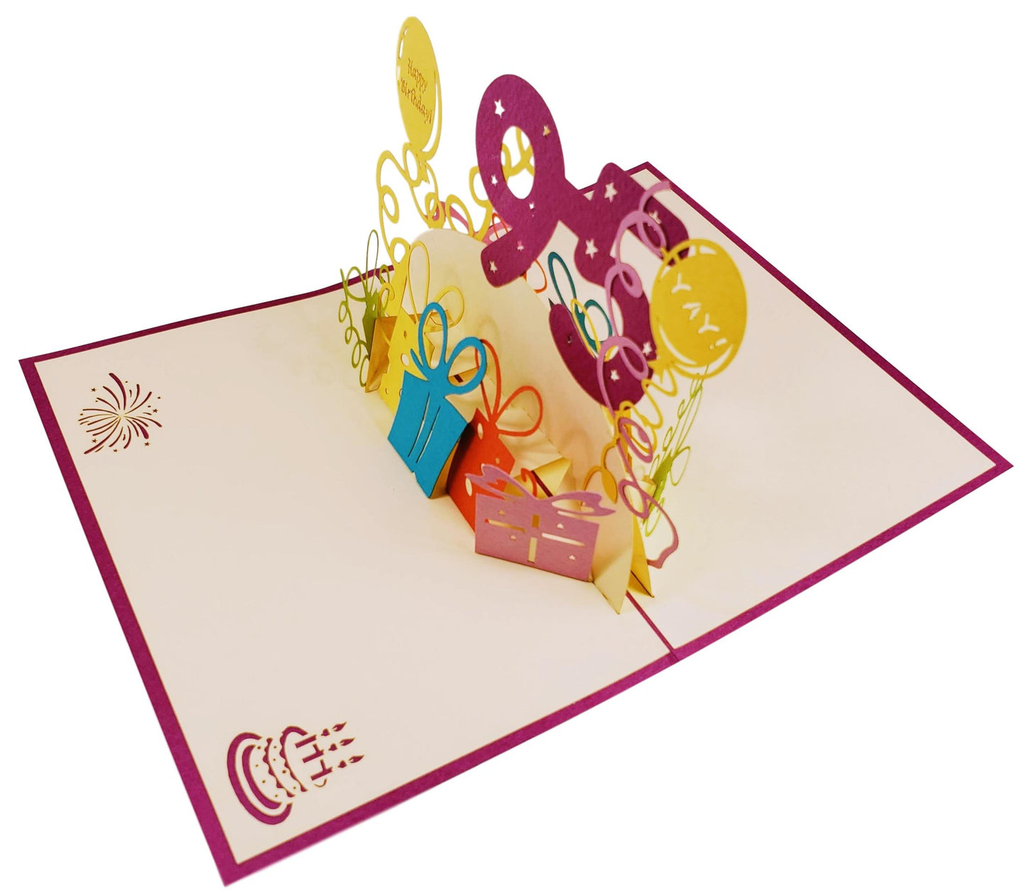 Happy 95th Birthday With Lots of Presents 3D Pop Up Greeting Card - Age - Birthday - iGifts And Cards