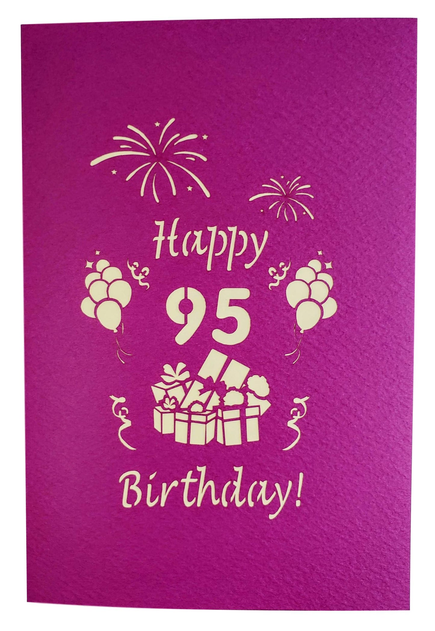 Happy 95th Birthday With Lots of Presents 3D Pop Up Greeting Card - Age - Birthday - iGifts And Cards