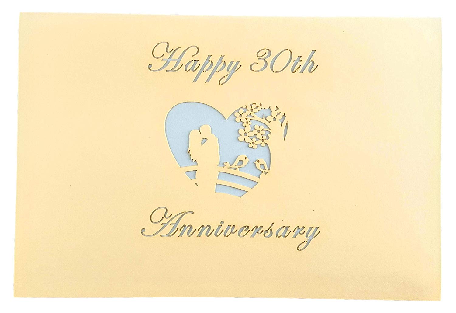 Happy 30th Anniversary 3D Pop Up Greeting Card - 30th Wedding Anniversary - Anniversary - Love - Mom - iGifts And Cards