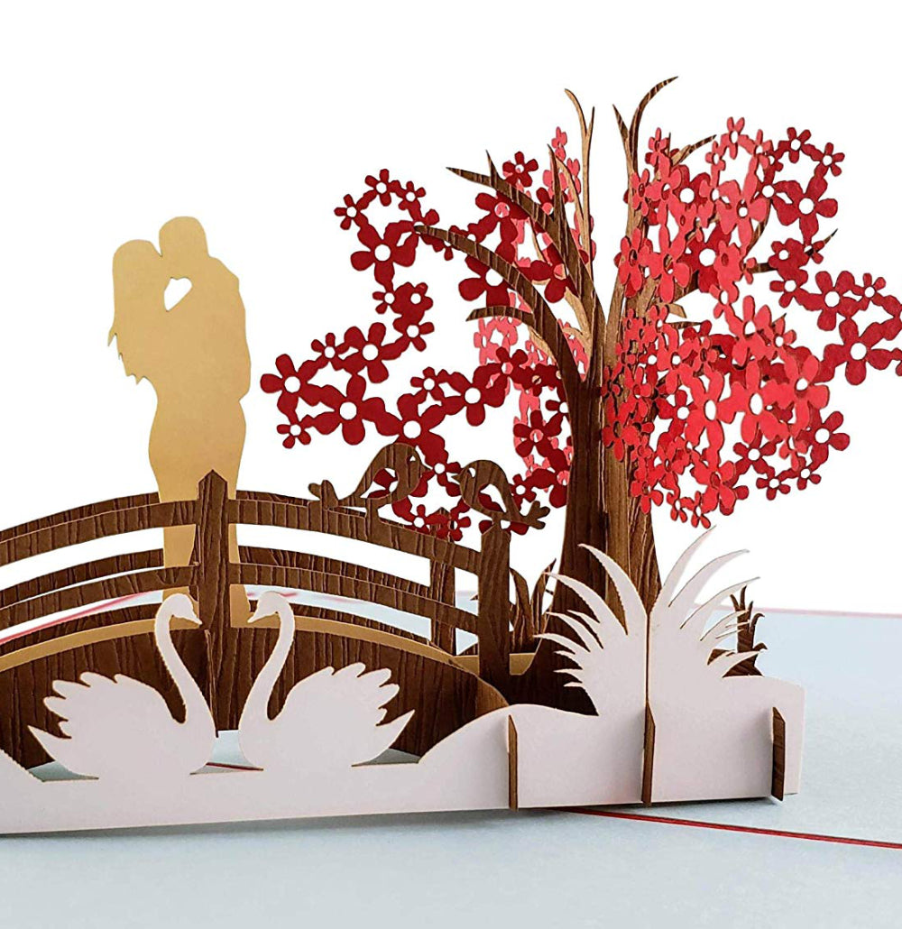 Happy 40th Anniversary 3D Pop Up Greeting Card - Anniversary - Love - Ruby Anniversary - Wedding - W - iGifts And Cards