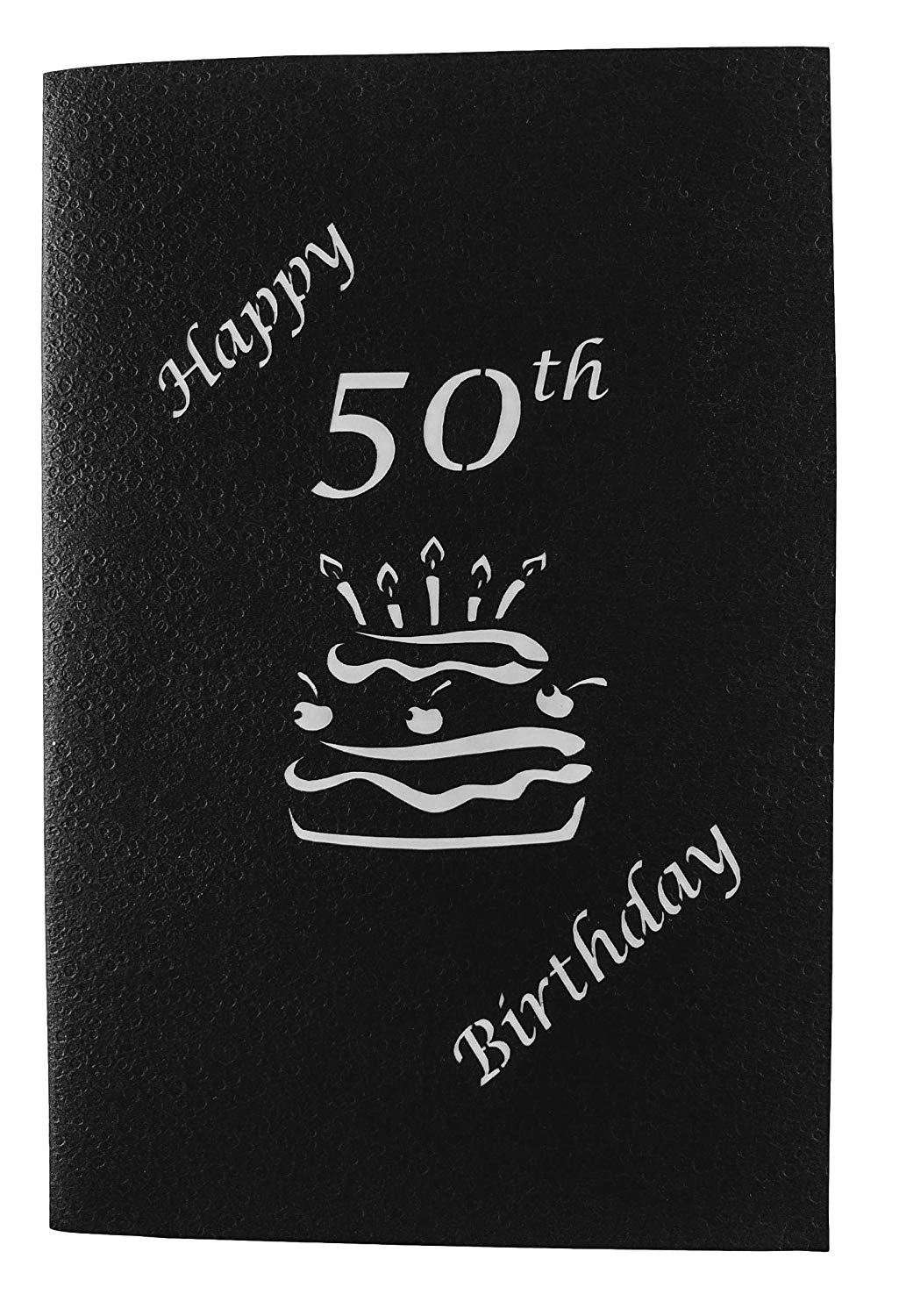 50th Birthday Cake 3D Pop Up Card - Birthday - Fun - Special Days - iGifts And Cards