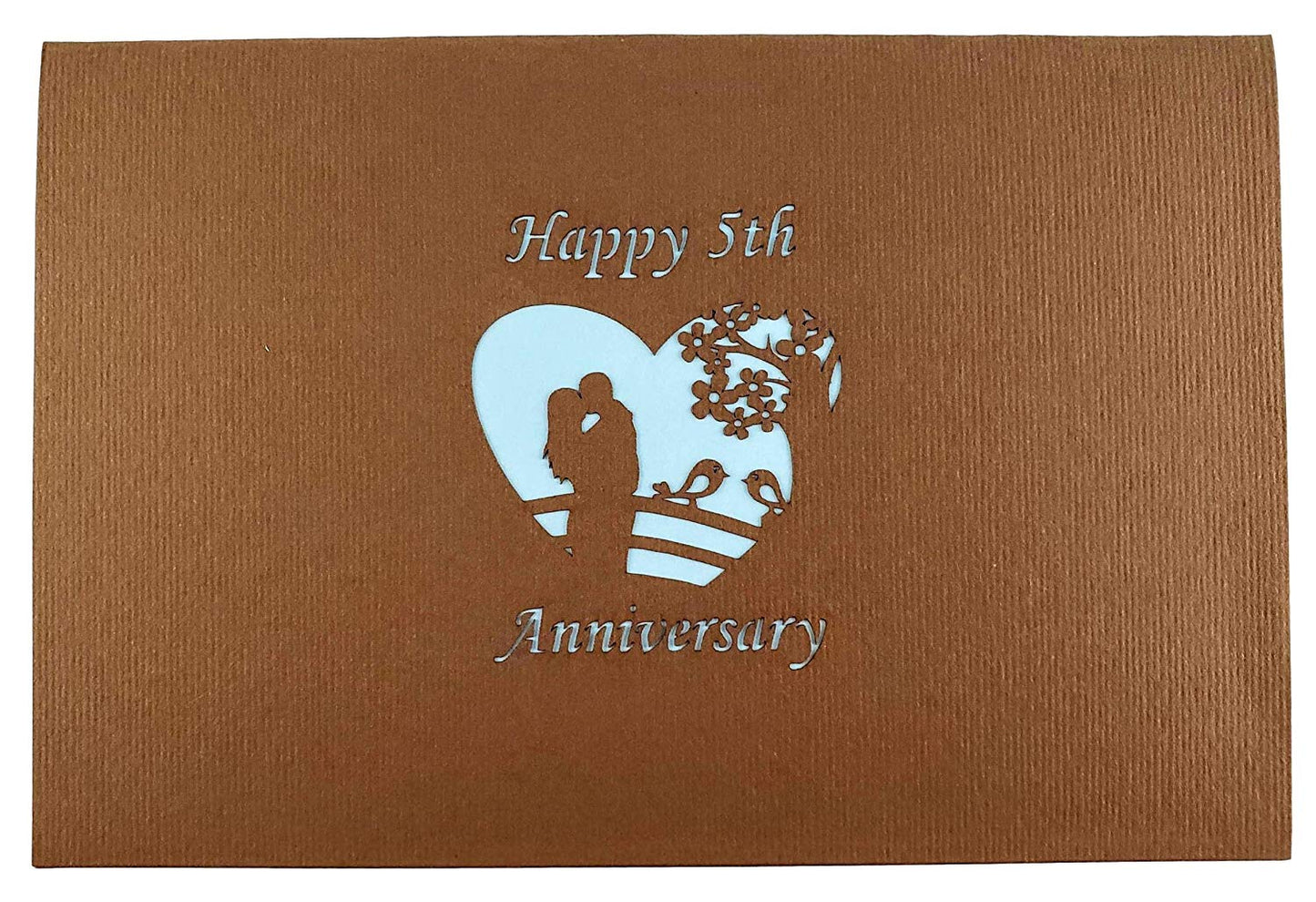Happy 5th Anniversary 3D Pop Up Greeting Card - Anniversary - iGifts And Cards