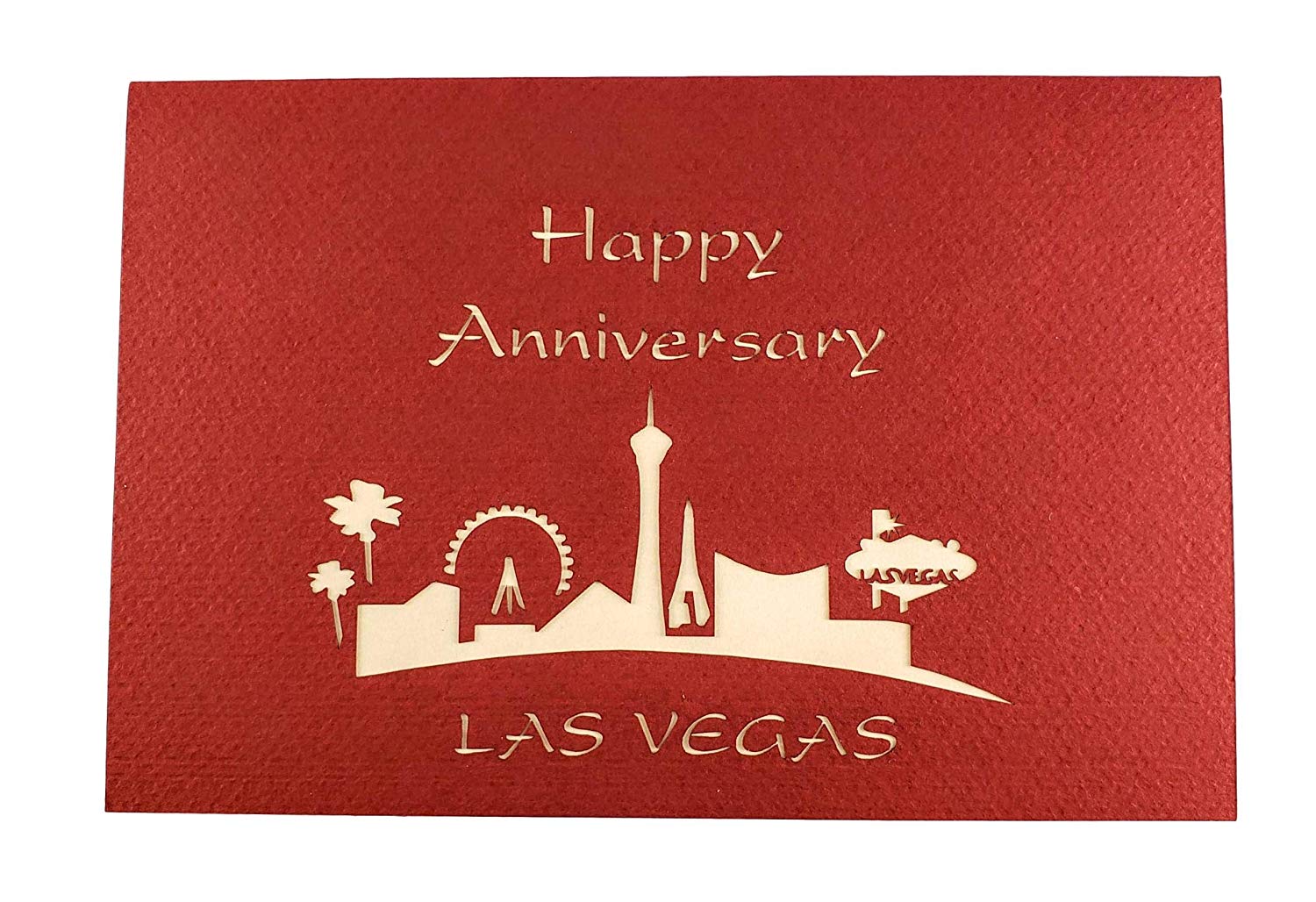 Happy Anniversary Las Vegas 3D Pop Up Greeting Card - Anniversary - iGifts And Cards