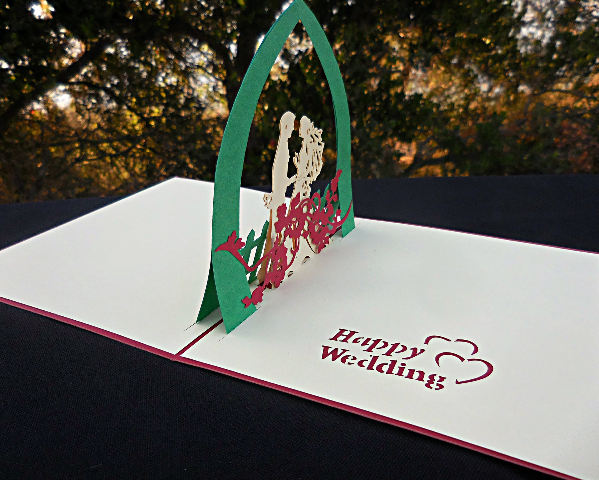 Happy Wedding (Red) 3D Pop Up Greeting Card - Wedding - iGifts And Cards