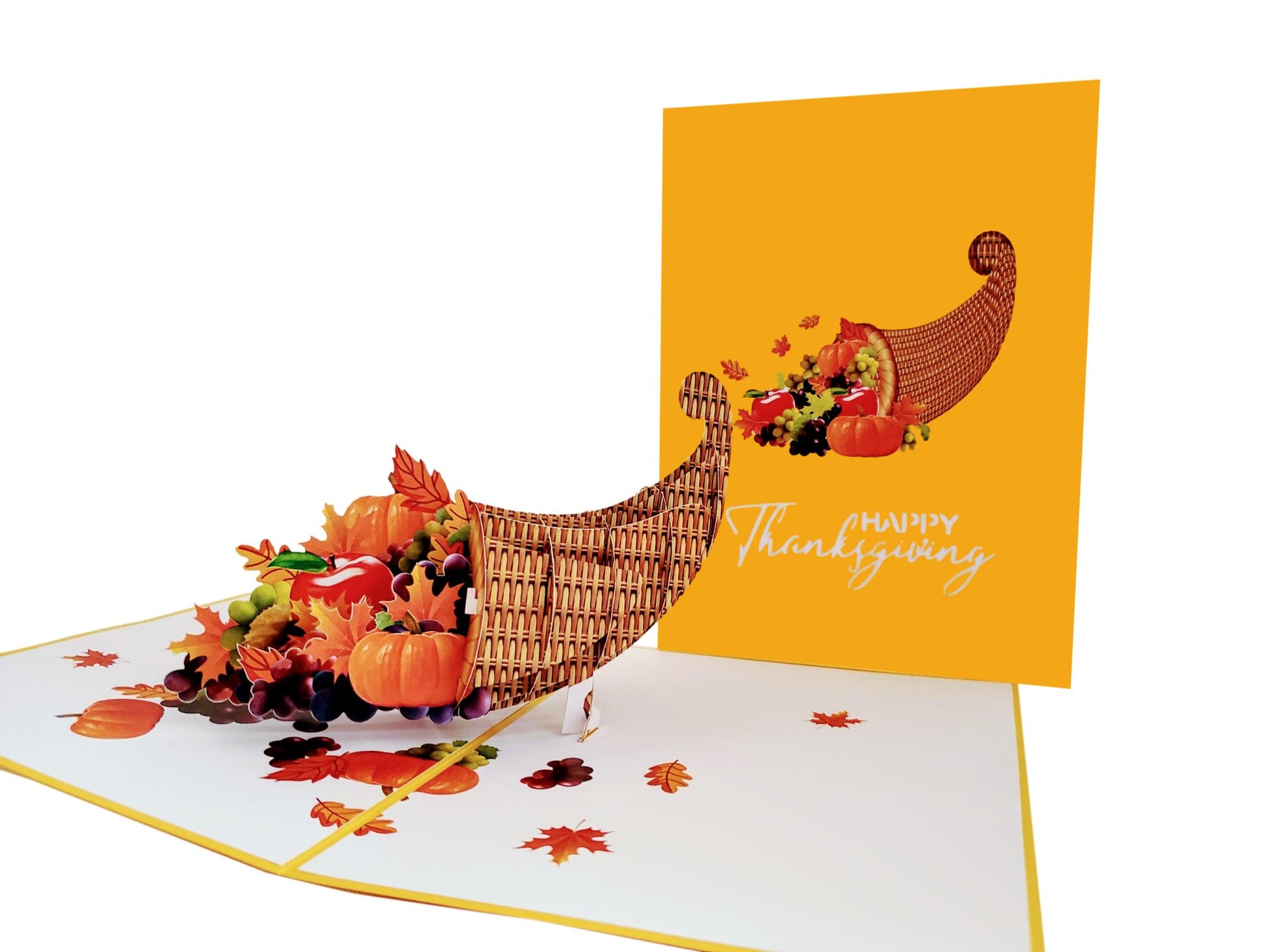 Horn of Plenty Happy Thanksgiving 3D Pop Up Greeting Card - best deal - Fun - Happy Thanksgiving - H - iGifts And Cards