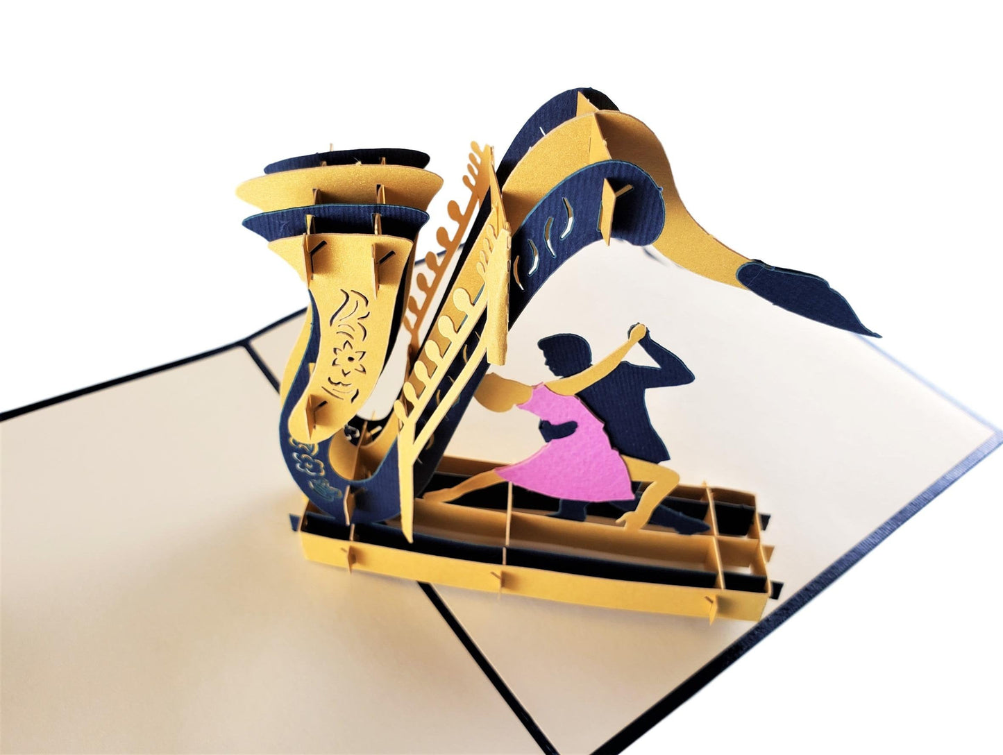 Jazz Sax And Cool Dancers 3D Pop Up Greeting Card - 99 shipping July 2020 - Dance - Fun - Just Becau - iGifts And Cards