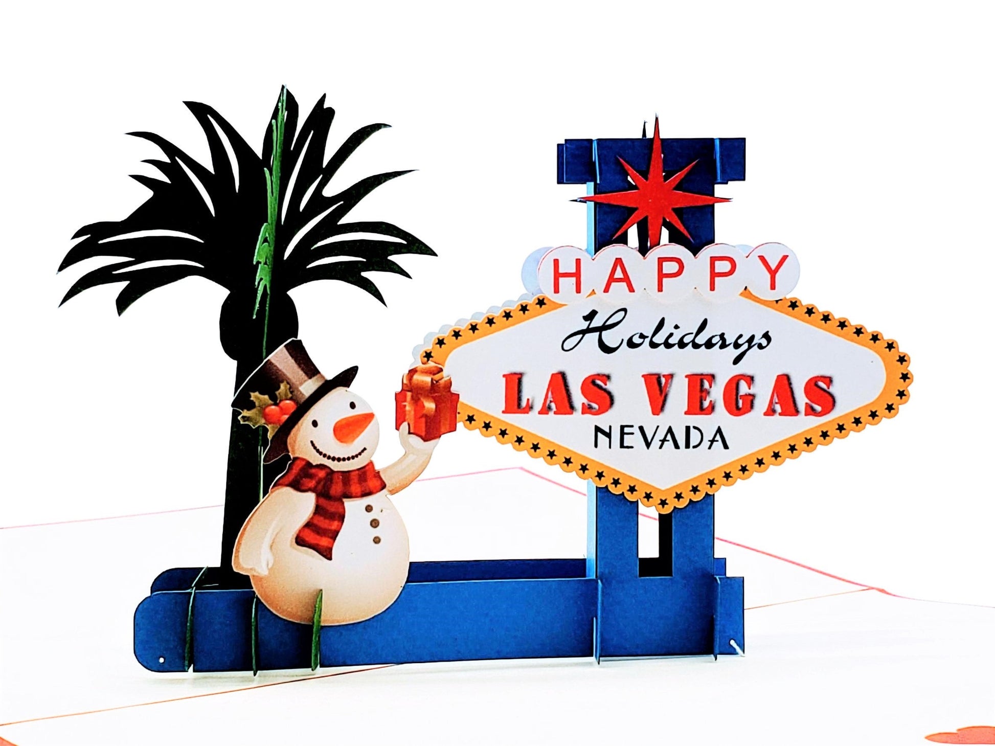 Las Vegas Christmas 3D Pop Up Greeting Card - Christmas - iGifts And Cards