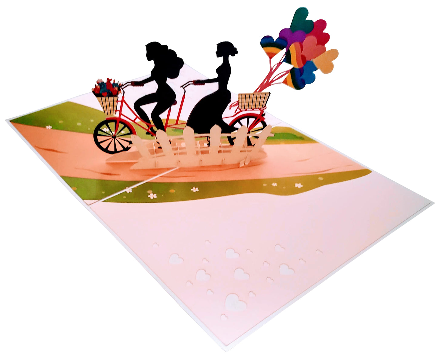 Lesbian Happy Fun Day 3D Pop Up Greeting Card - Anniversary - Awesome - Celebration - Congrats - Con - iGifts And Cards