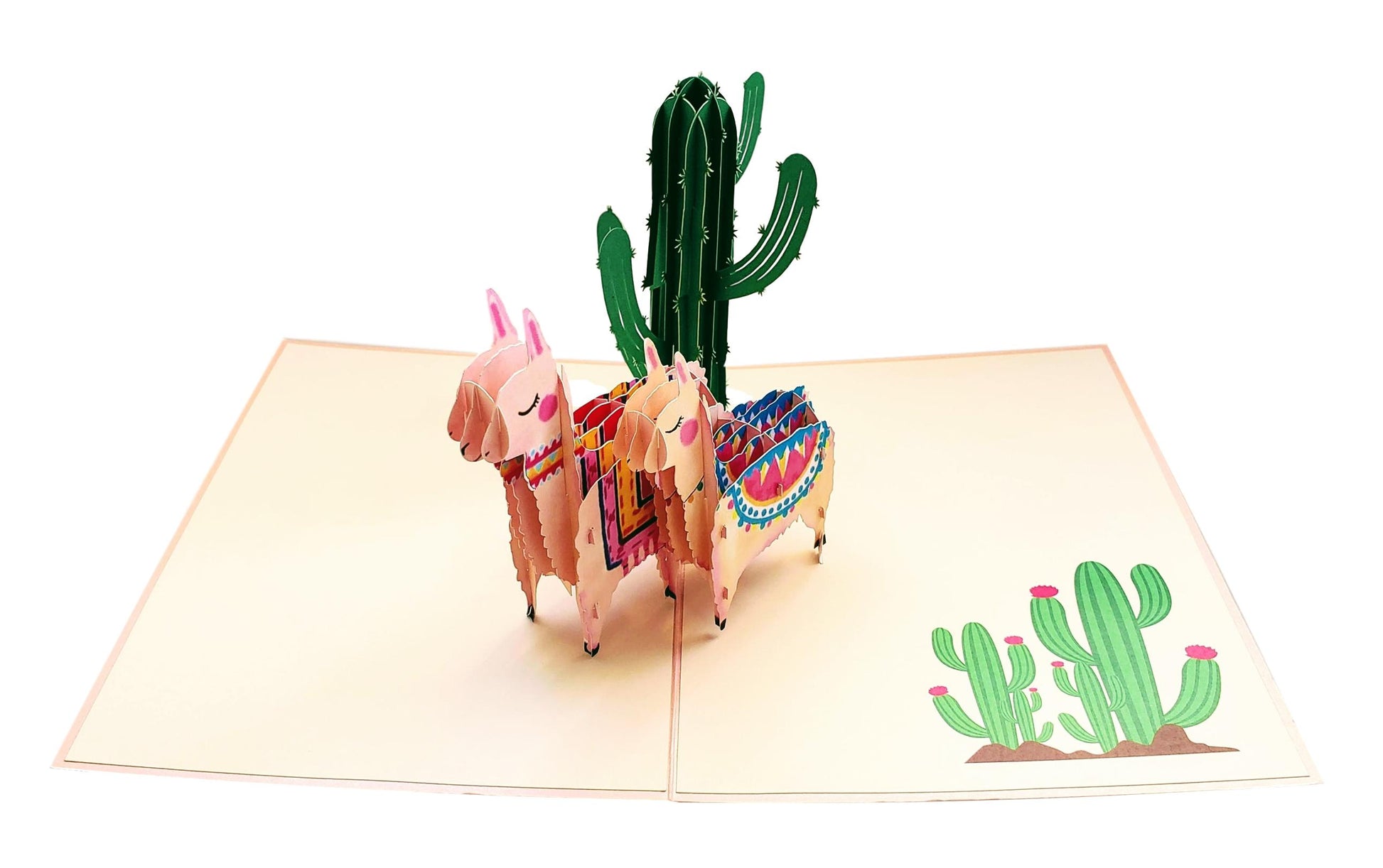 Llama Family 3D Pop Up Greeting Card - All Occasion - Animal - Animals - Birthday - Celebration - Ch - iGifts And Cards