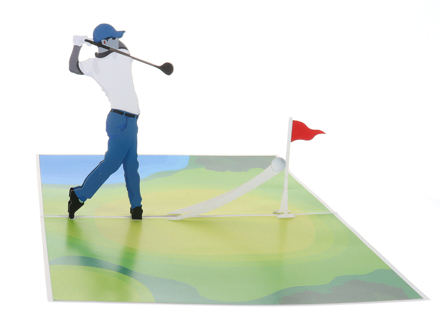 Awesome Man Golf Card 3D Pop Up Greeting Card - Congrats - Congratulations - Father's Day - Get Well - iGifts And Cards