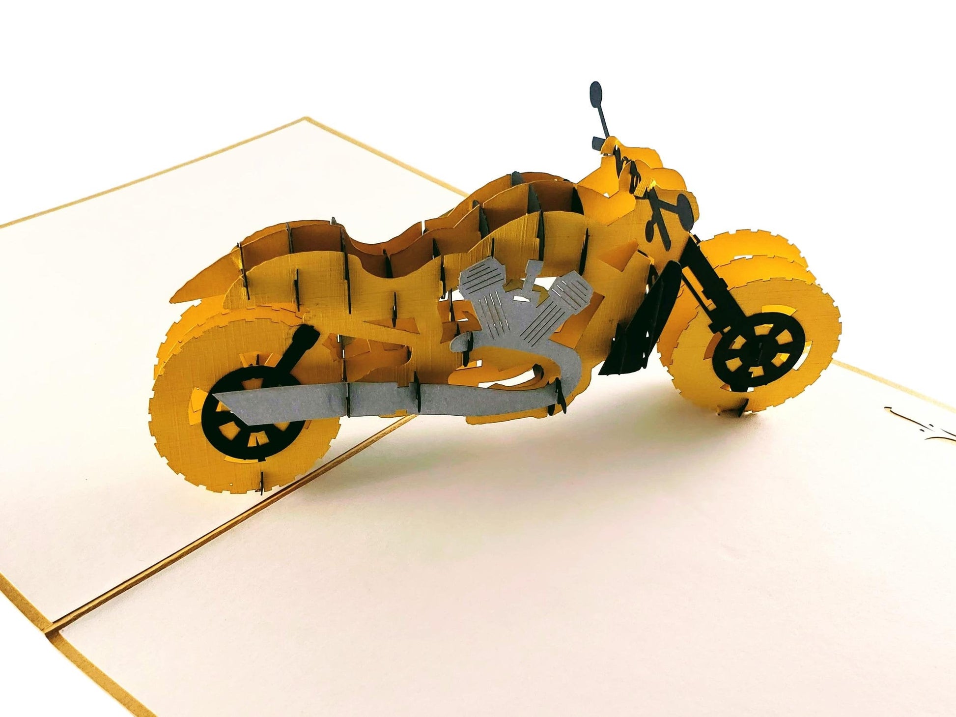 Motorcycle III 3D Pop Up Greeting Card - Admin Assistant Day - Bon Voyage - Father's Day - Fun - iGifts And Cards