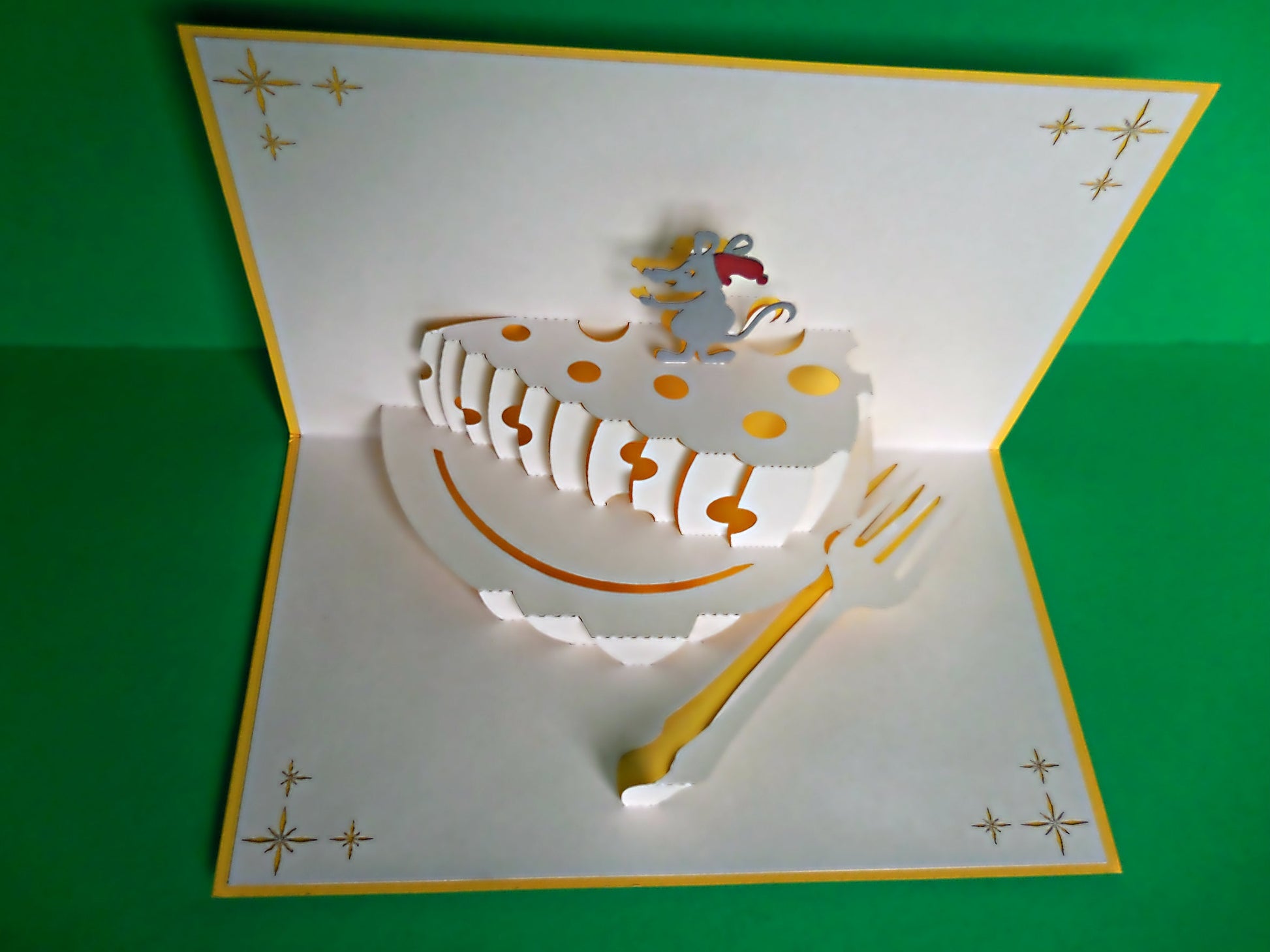 Mouse N Cheese 3D Pop Up Greeting Card - Admin Assistant Day - Birthday - Fun - Just Because - iGifts And Cards