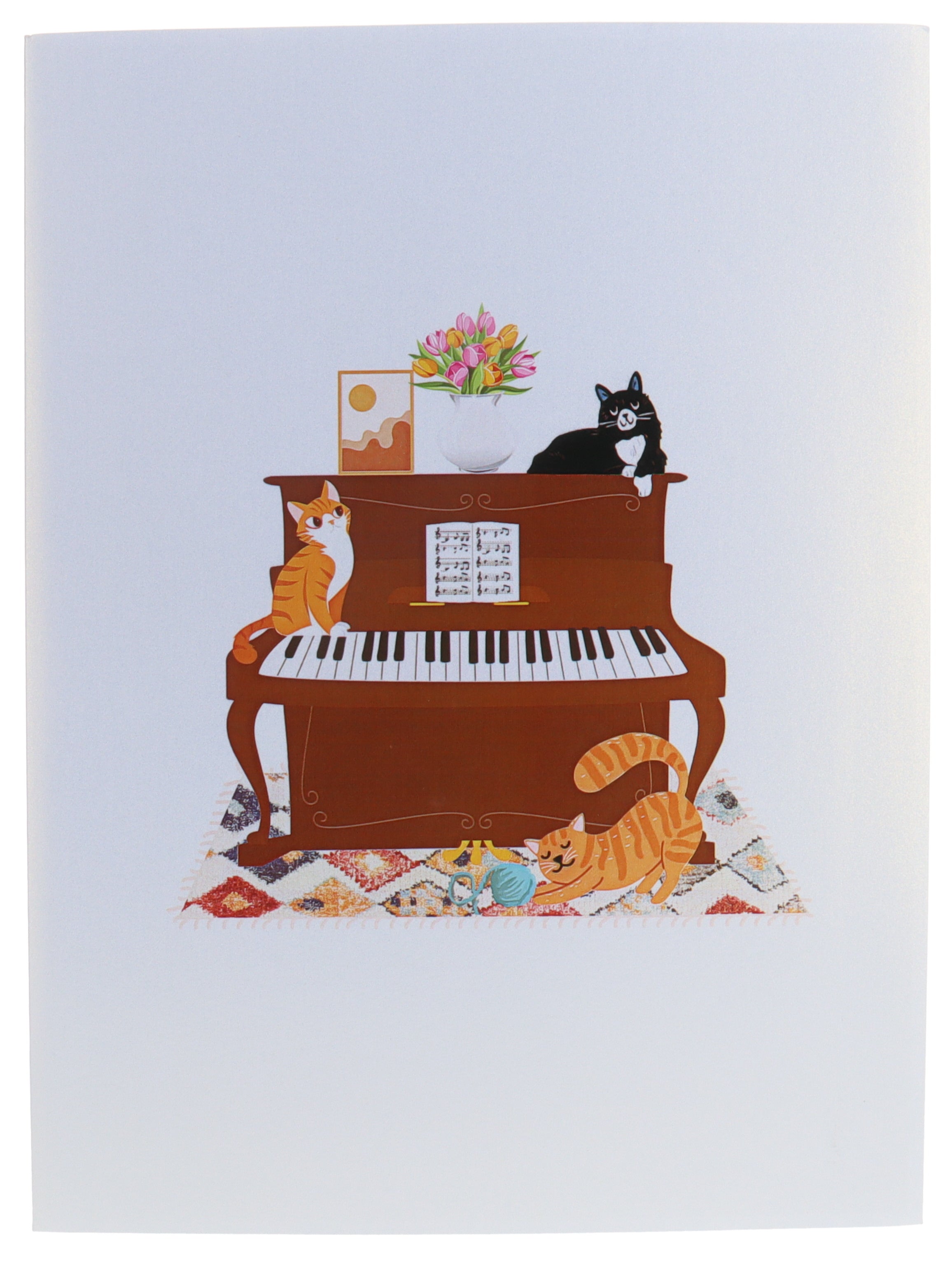 Pop Up 3D Musical Cats And Fancy PianoPop Up 3D Musical Cats And Fancy Piano  