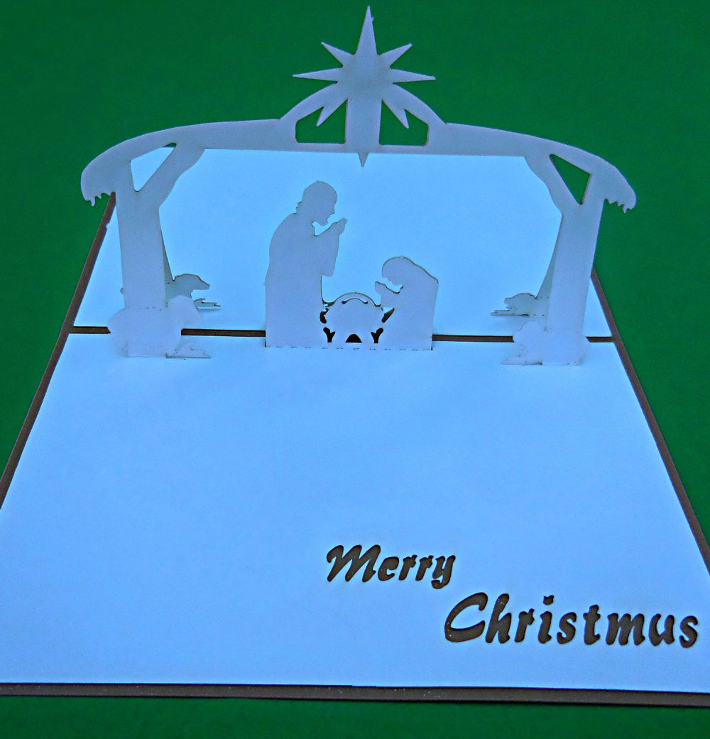 Nativity 3D Pop Up Greeting Card - Christmas - iGifts And Cards